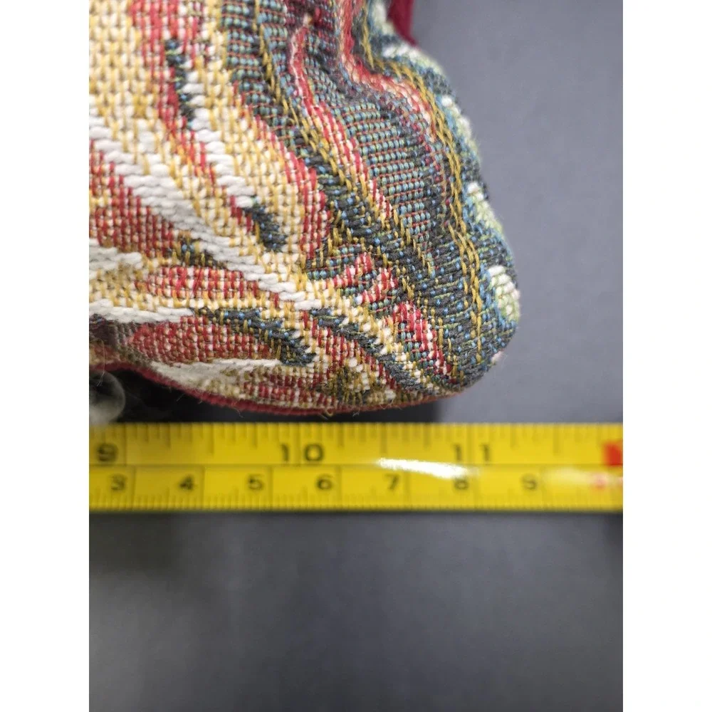 vintage tapestry floral throw pillow 11×8